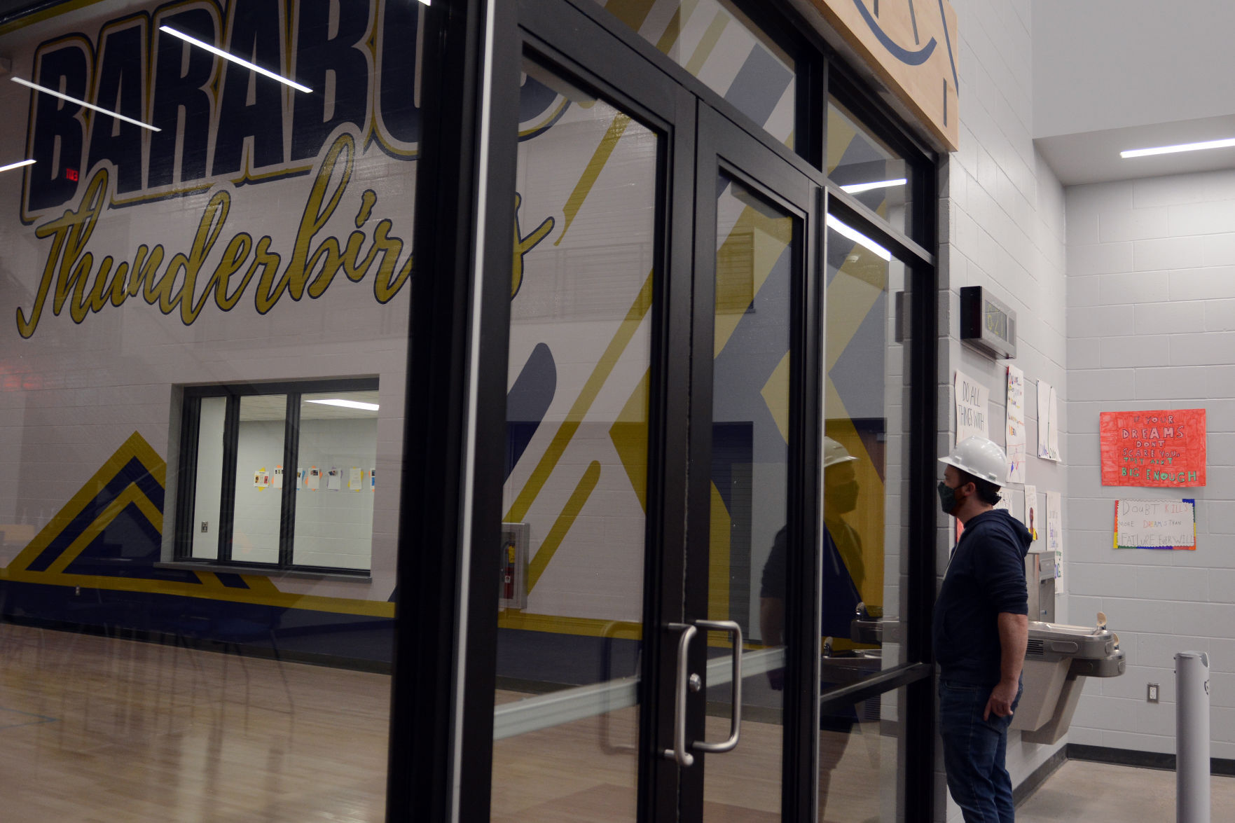 Baraboo school construction tour May 3, 2021